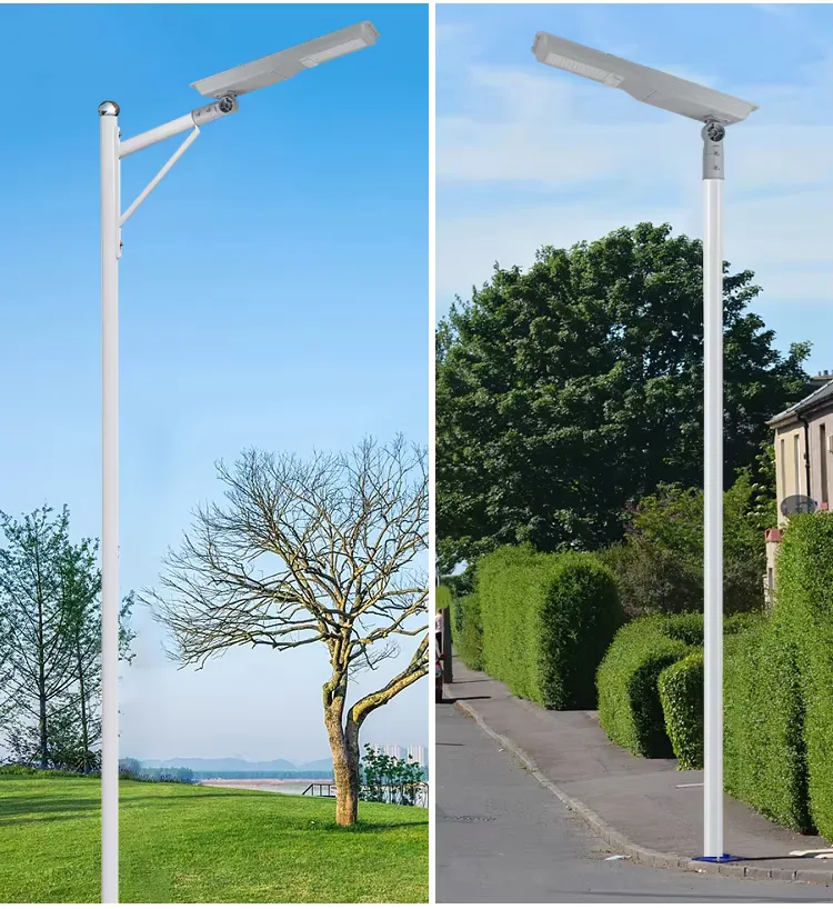 CF30 Series Solar Street Light — product detail 4/7 · IP66 smart all-in-one solar street light, 3-8 m pole, SMD 3535/5050, 5V/30-45W panel