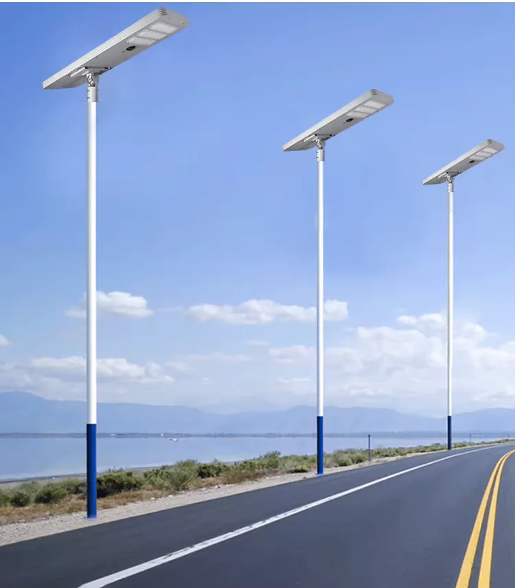 TR348 Series Solar Street Light — product detail 8/10 · IP66 all-in-one solar street light, 6-9 m pole, SMD 3030 144-192 LED, 5V/40-80W panel