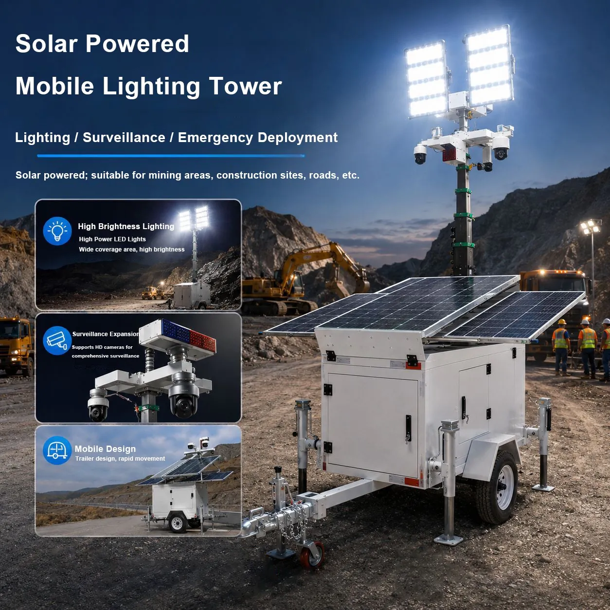 VM-01 Mobile Solar Lighting Tower